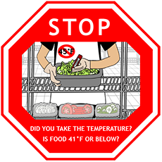 Cold Hold Stop Sign