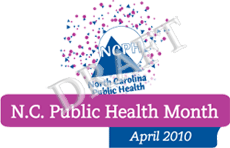 N.C. Public Health Month 2010 Draft Logo (Color)