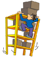 Image: Unsafe climbing